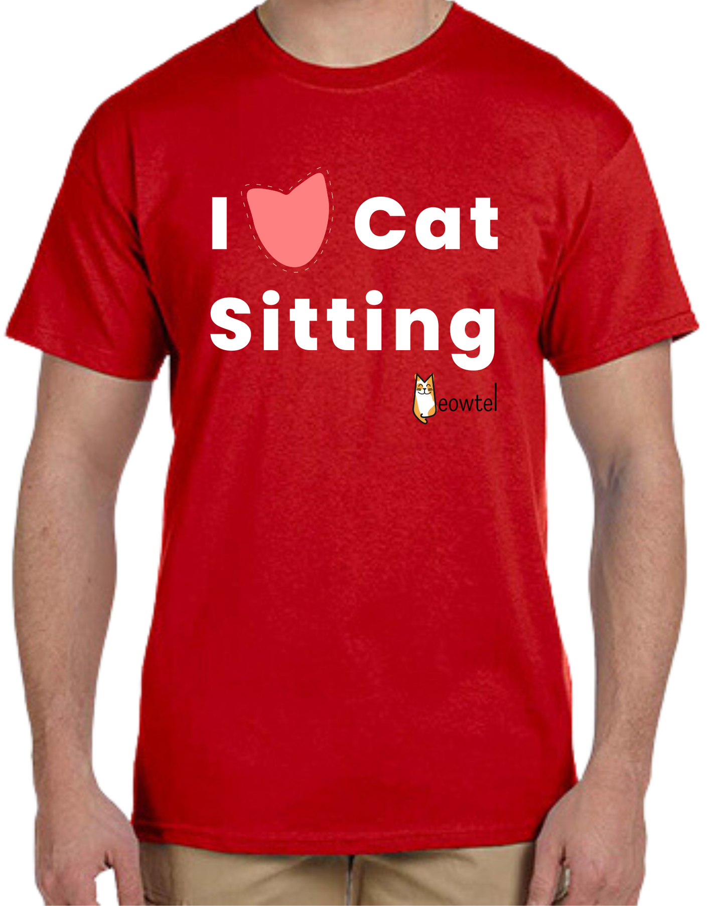 Meowtel "I Heart Cat Sitting" Unisex Tee (Multiple Colors)