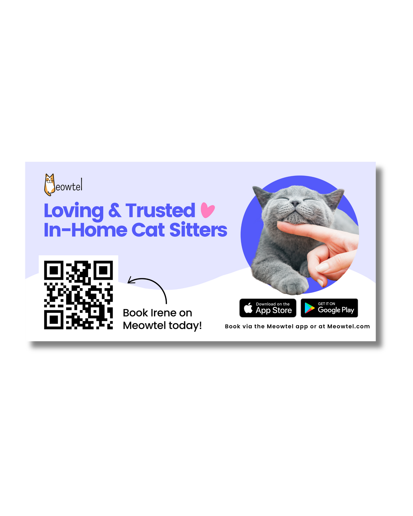 Custom 10x20 Sitter Car Magnet (Cat Design!)