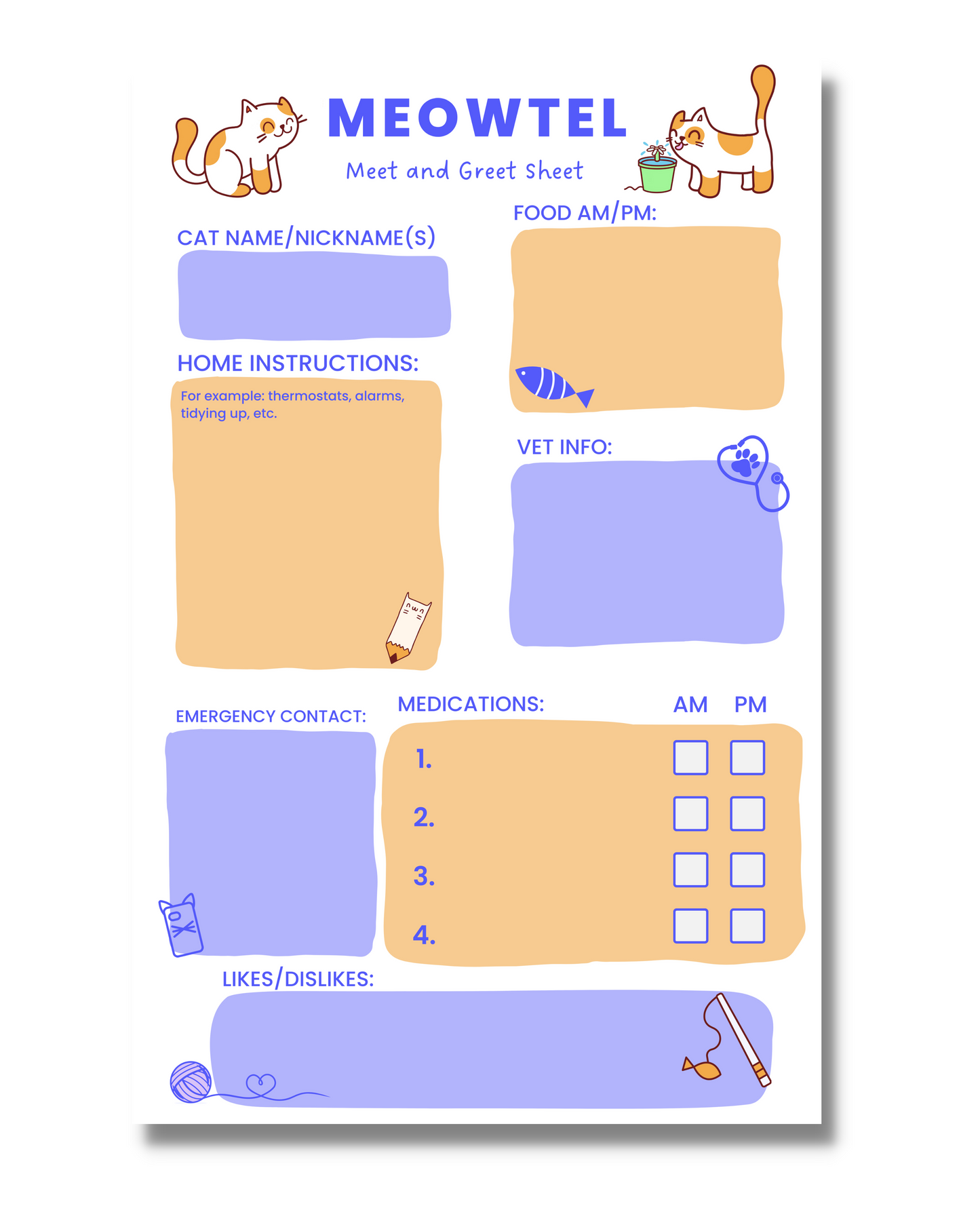 Meowtel Meet & Greet Notepad