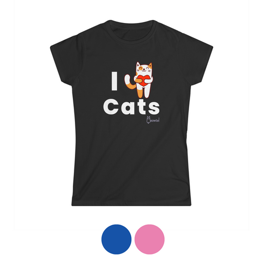 Timothy "I Heart Cats" - Slim Fit Short Sleeve Tee