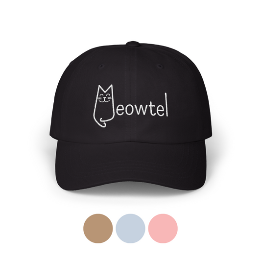 Embroidered Meowtel Logo Hat