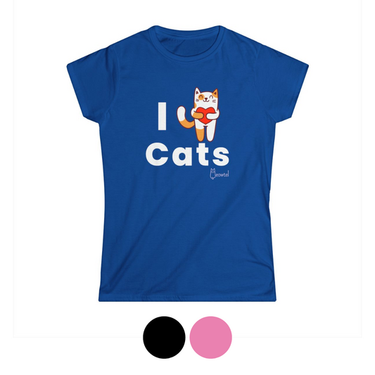 Timothy "I Heart Cats" - Slim Fit Short Sleeve Tee