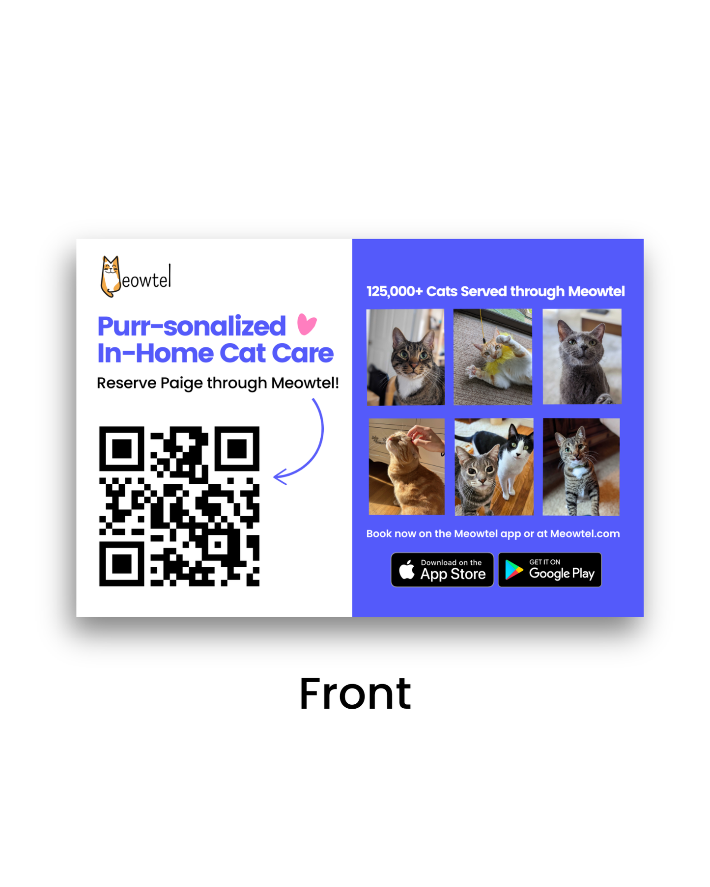 Custom Sitter Postcards (Cat Design)